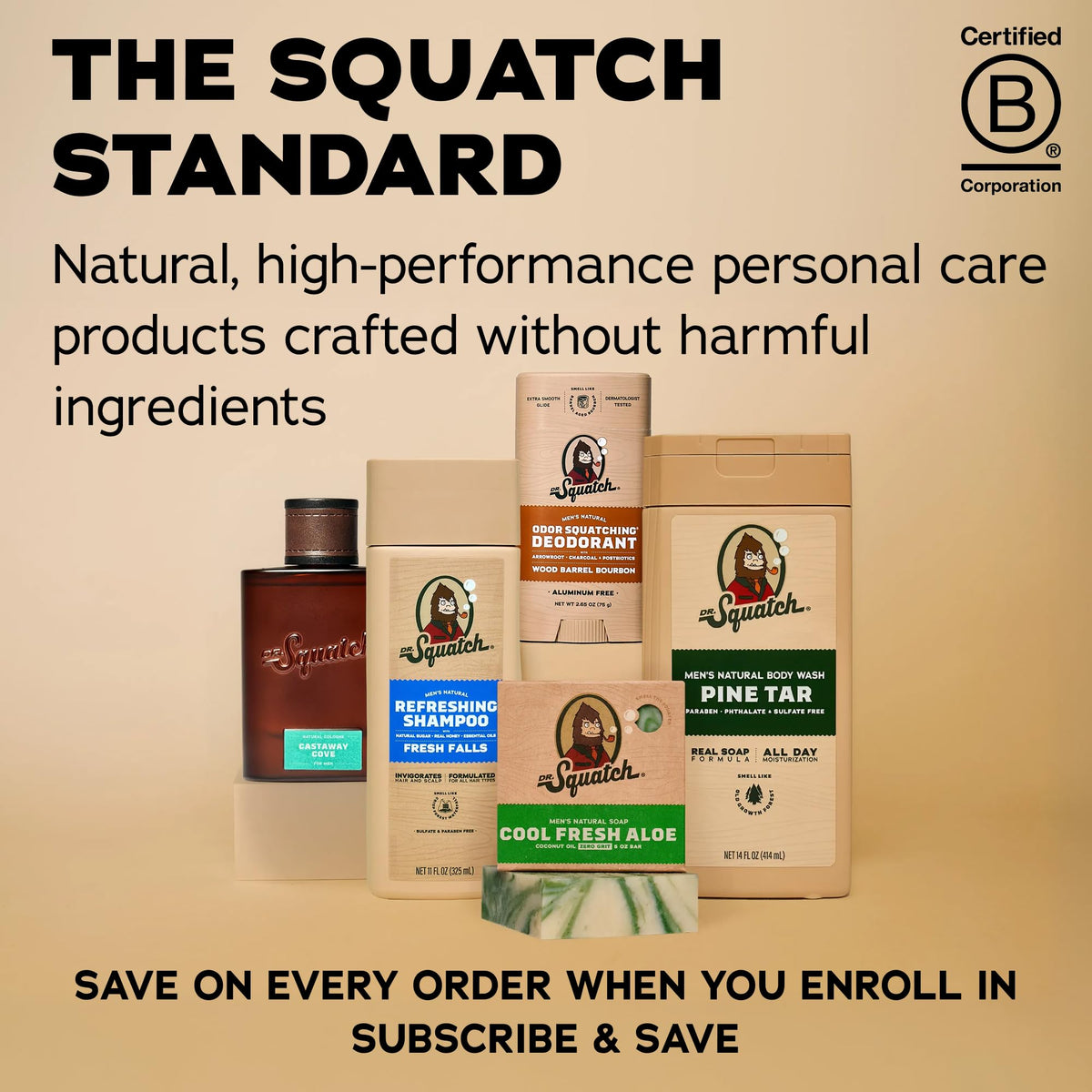 Men's Natural Shampoo and Conditioner Set