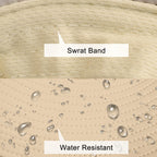 Sun Hats for Men Women Fishing Hat UPF 50+ Breathable Wide Brim Summer UV Protection Hat (1pack-beige)