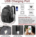 TSA Friendly Travel Laptop Backpack 18.4 inch XXXL Gaming Backpack - Image 2