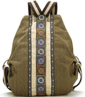 Goodhan Women Canvas Backpack Daypack Casual Shoulder Bag, Vintage Heavy-duty by Goodhan