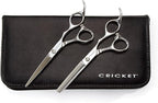 Cricket Shear Advantage Duo Professional Stylist 5.75" & 32T Stainless Steel Hair Cutting Scissors and Hair Thinning Shears Set, Value Set with Case and Accessories