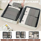 BAGAIL 4 Set/6 Set/8 Set Compression Packing Cubes Travel Accessories - Image 7