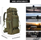 Hiking Backpack for Men 70L/100L Camping Backpack Military Rucksack Molle 3 - Image 5