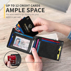 RUNBOX AirTag-Wallet-Mens-Slim-RFID Blocking Wallets Leather - Image 3