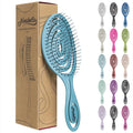 Ninabella Detangling Hair Brush for Women & Men - Does not Pull - Straightening Brushes for Straight & Curly Hair - Unique Spiral Hairbrush - Teal