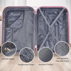 LARVENDER Luggage Sets 5 Piece Hardside Expandable Suitcase - Image 5