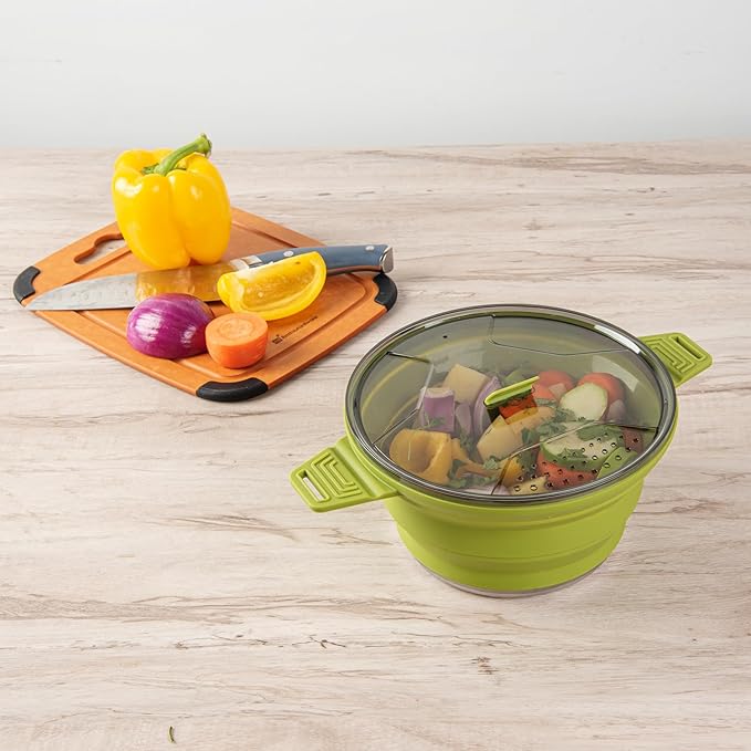 Restaurantware-Hi Tek 2.5 Liter Collapsible Camping Pot, 20 Portable Cook Pots - - Image 3