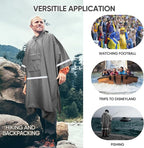PTEROMY Hooded Rain Poncho for Adult - Image 5