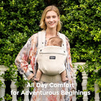 Momcozy Baby Carrier with Natural Cotton Linen, Built to Last, Ergonomic Design - Image 7