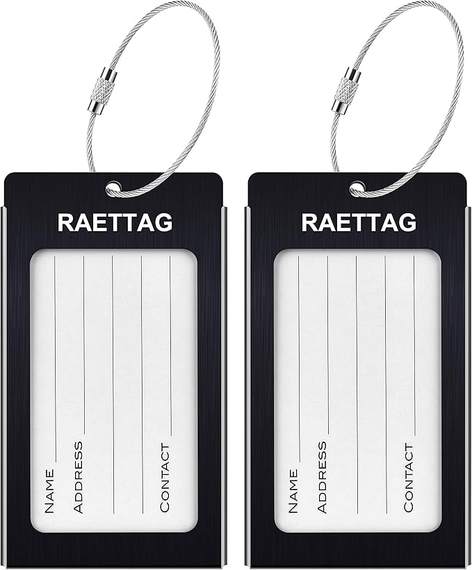 Luggage Tags Metal Suitcase Tags Travel Bag ID Identifier Luggage Tag by WeBravery