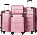 Luggage Sets 4 Piece, ABS PC Lightweight Suitcases by Ottsmn