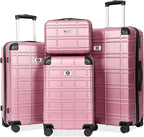 Luggage Sets 4 Piece, ABS PC Lightweight Suitcases by Ottsmn
