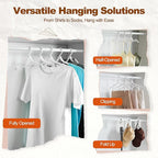 HOUSE DAY Foldable Travel Hangers 20 Pack w/10 Clips, Cruise Essentials 2025 - Image 5