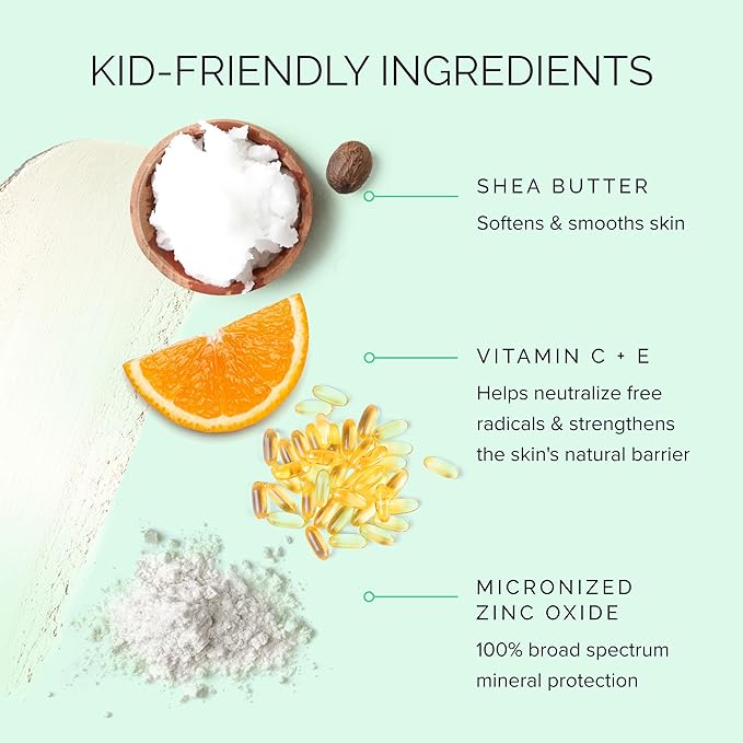 MDSolarSciences Mineral KidStick SPF 40 | Gentle Sunscreen Stick for Kids | Zinc Oxide,Vitamins C & E-| Easy Glide On,Broad-Spectrum,Fragrance-Free,Mess-Free Sun Protection-| 0.6 oz,(Pack of 2)