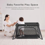 2 in 1 Portable Travel Crib for Toddler, Foldable Crib for Baby, Lightweight - Image 6