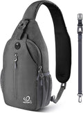 WATERFLY Crossbody Sling Backpack Sling Bag Travel Hiking Chest Bag Daypack by Waterfly