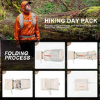 15L Small Hiking Backpack for Men Women Foldable Packable Back Pack Ultralight - Image 7