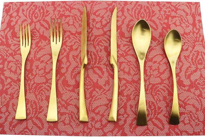 6-Piece Flatware Set, Extra Thick Heavy Duty - Image 2