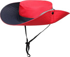 Womens Summer Sun Hat Beach Hat Wide Brim Outdoor UV Protection Hat Foldable - Image 5
