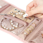 BELALIFE Travel Jewelry Case Organizer, Small Foldable Storage Roll - Image 4
