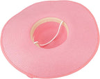 DRESHOW Beach Hats for Women Big Straw Wide Brim Summer Hat Floppy Foldable - Image 6