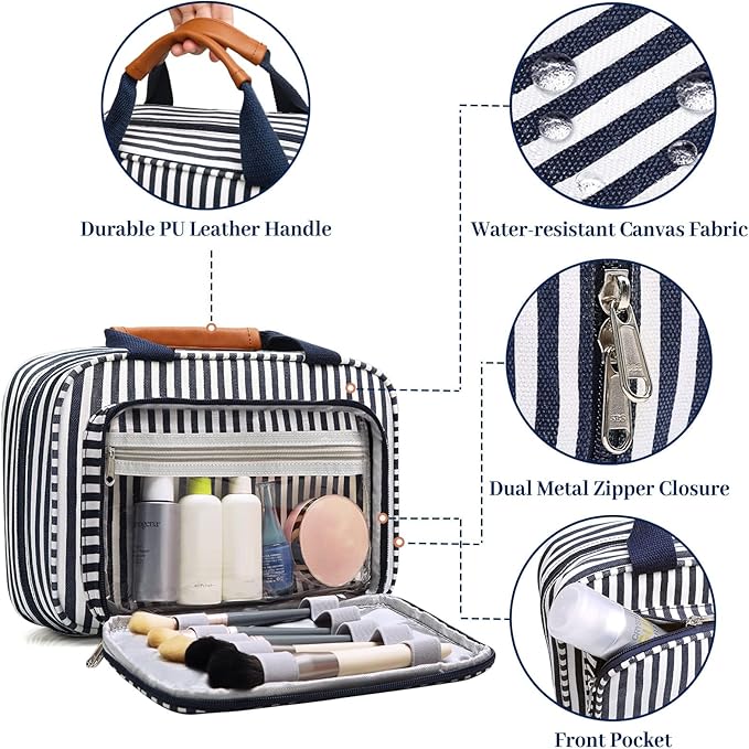 Hanging Travel Toiletry Bag, Large Capacity Cosmetic Travel Toiletry Organizer - Image 4