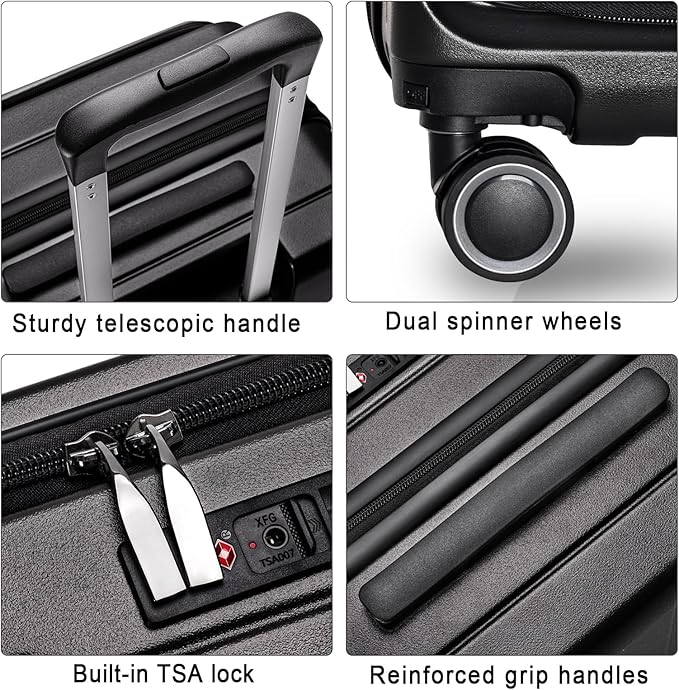 Luggage Sets 3 Piece, ABS Lightweight 20in/24in/28in Luggage, Expandable Carry - Image 5