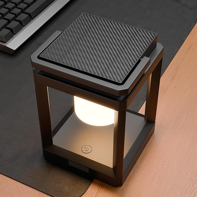 Outdoor Solar Table Lamp, 3-Level Brightness Warm LED Lantern, USB & Solar - Image 6