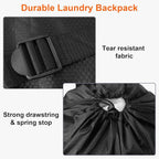 Femuar Laundry Bag Backpack Durable Laundry Bag - Image 3