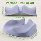 Benazcap Large Seat Cushion for Office Chair Memory Foam Coccyx Pain Relief - Image 5