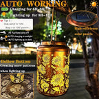 Solar Lanterns for Outside, Sunflower and Dragonfly Garden Decor Lights - Image 2