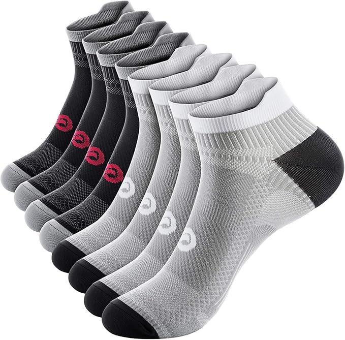 PAPLUS Ankle Compression Sock for Men and Women 2/4/6 Pairs, Low Cut by PAPLUS