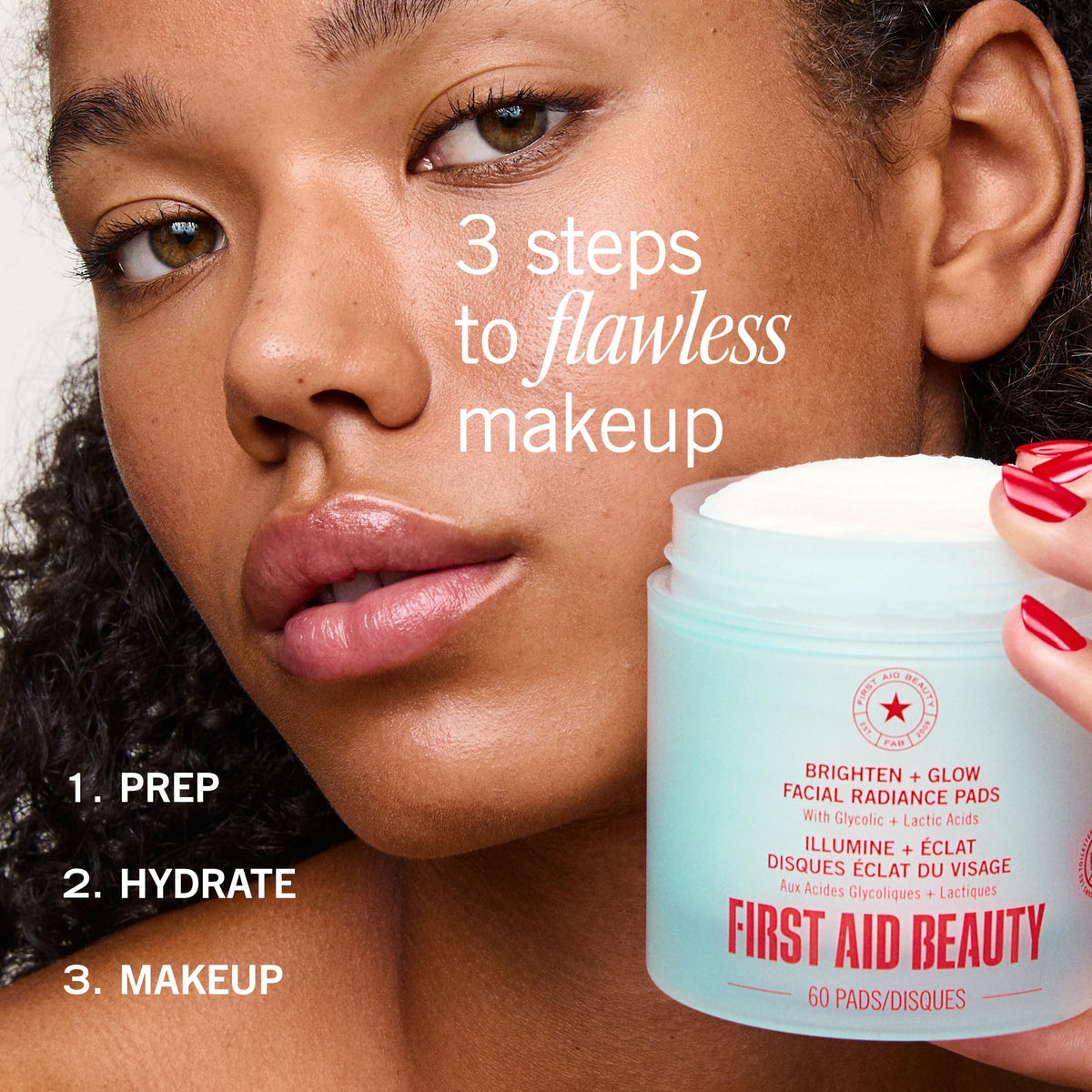 Facial Radiance Pads with Glycolic & Lactic Acids (90 Count (Pack of 1))