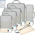 BAGAIL 6 Set/4 Set Lightweight Compression Packing Cubes by BAGAIL