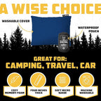 Wise Owl Outfitters Camping Pillow – Memory Foam Travel Pillow - Image 2
