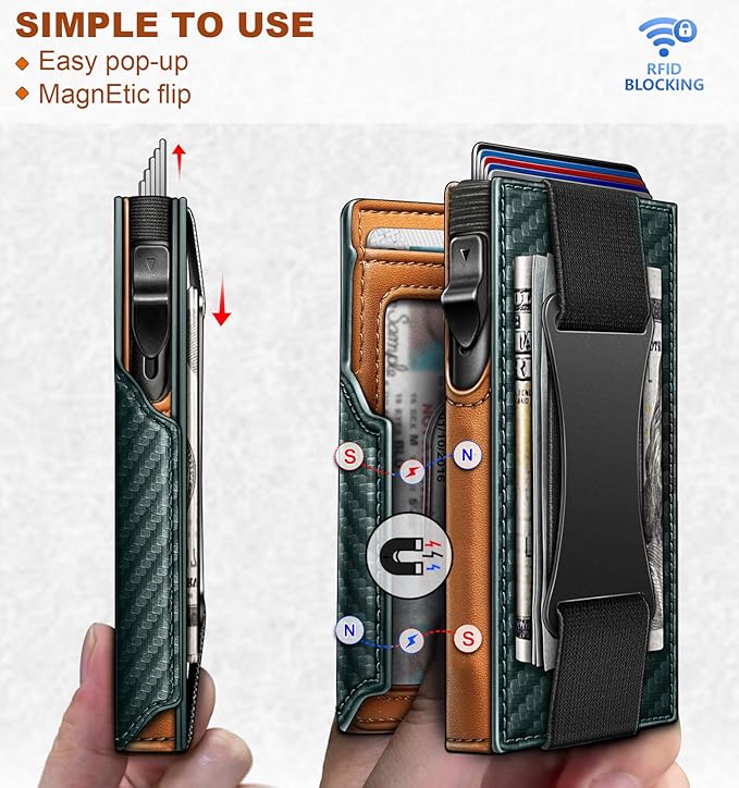 BULLIANT Men Wallet Gift Boxed, Slim Front Pocket Wallet Money Clip Card Holder - Image 3