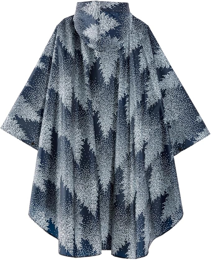 Rain Poncho Jacket Coat Hooded Zipper Style - Image 2