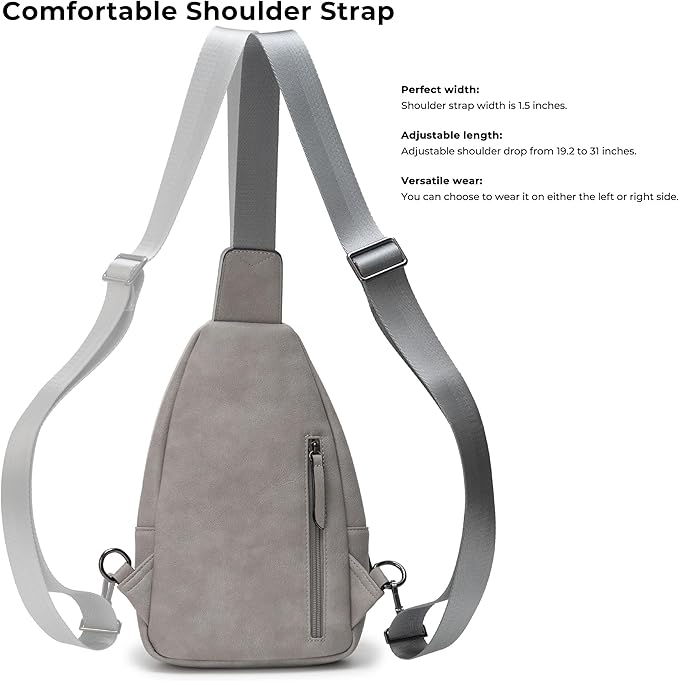 Alldaily Large Sling Bag for Women Crossbody Purse Leather Fashionable Trendy - Image 4