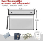 Fire Proof Bag For Documents, 5200°F Heat Insulated Fire Proof Pouch - Image 3