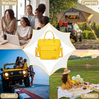TuErCao Yellow Lunch Box for Women Insulated Lunch Bag for Young Ladies Lunch - Image 8