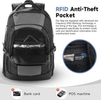 Laptop Backpack for Men Women, Anti-Theft Work Business Daypacks Fit 17 Inch - Image 4