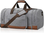 Litvyak Duffle Bag for Travel, Large 60L Canvas Travel Duffel Bags Overnight by Litvyak