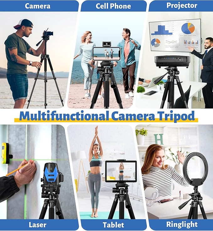 JOILCAN Tripod for Camera, Phone Tripods for Video Recording Photo Vlog - Image 3