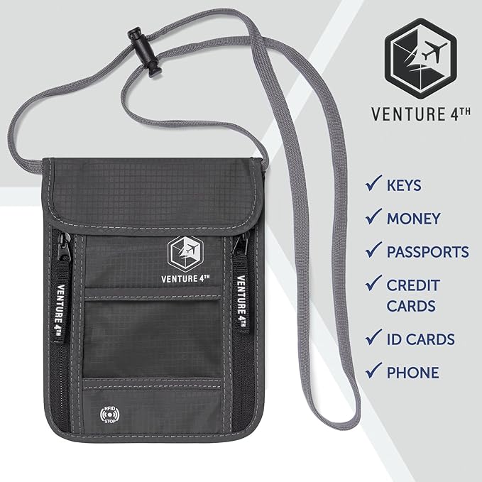 VENTURE 4TH Passport Holder Neck Wallet - Image 8