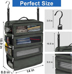 Suitcase Organizer, Travel Luggage Organizer Portable Hanging Travel Shelves - Image 4