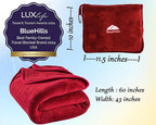 BlueHills Premium Soft Travel Blanket Pillow Airplane Blanket Packed in Soft - Image 3