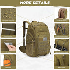 Maelstrom Tactical Backpack for Men, 40L Military Backpack, Water Resistant - Image 2