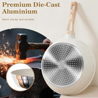 12 Pcs Pots and Pans Set, Nonstick Cookware Sets White Granite Induction - Image 6