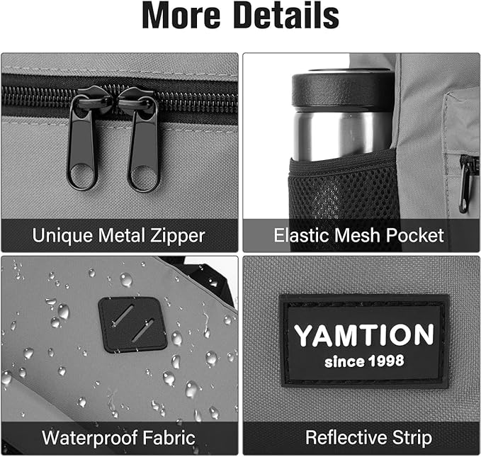 17 Inch School Backpack, Unisex Classic Bookbag Teens Schoolbag - Image 3