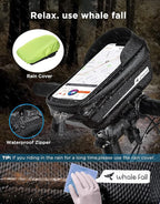 whale fall Quick Release Bike Frame Bag - Image 9
